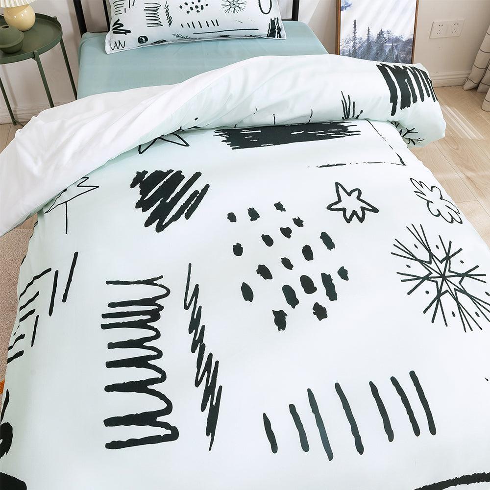 3D Cartoon Abstract Pattern Quilt Cover Set Bedding Set Duvet Cover Pillowcases 405