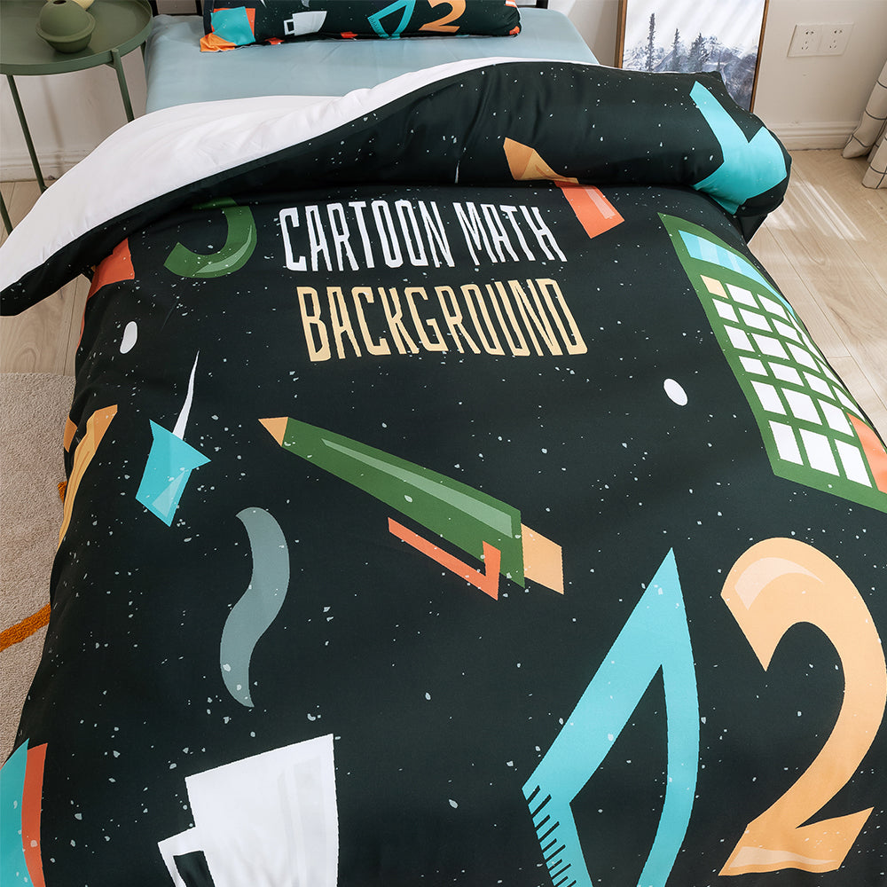 3D Cartoon Math Quilt Cover Set Bedding Set Duvet Cover Pillowcases 271