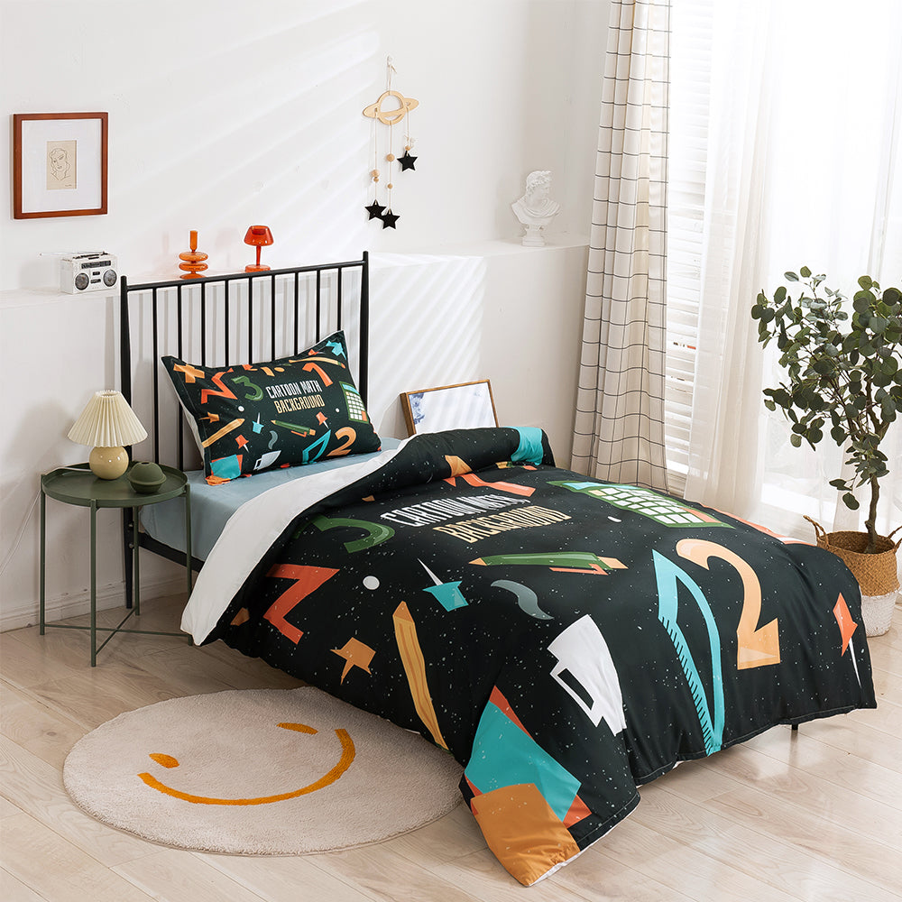 3D Cartoon Math Quilt Cover Set Bedding Set Duvet Cover Pillowcases 271