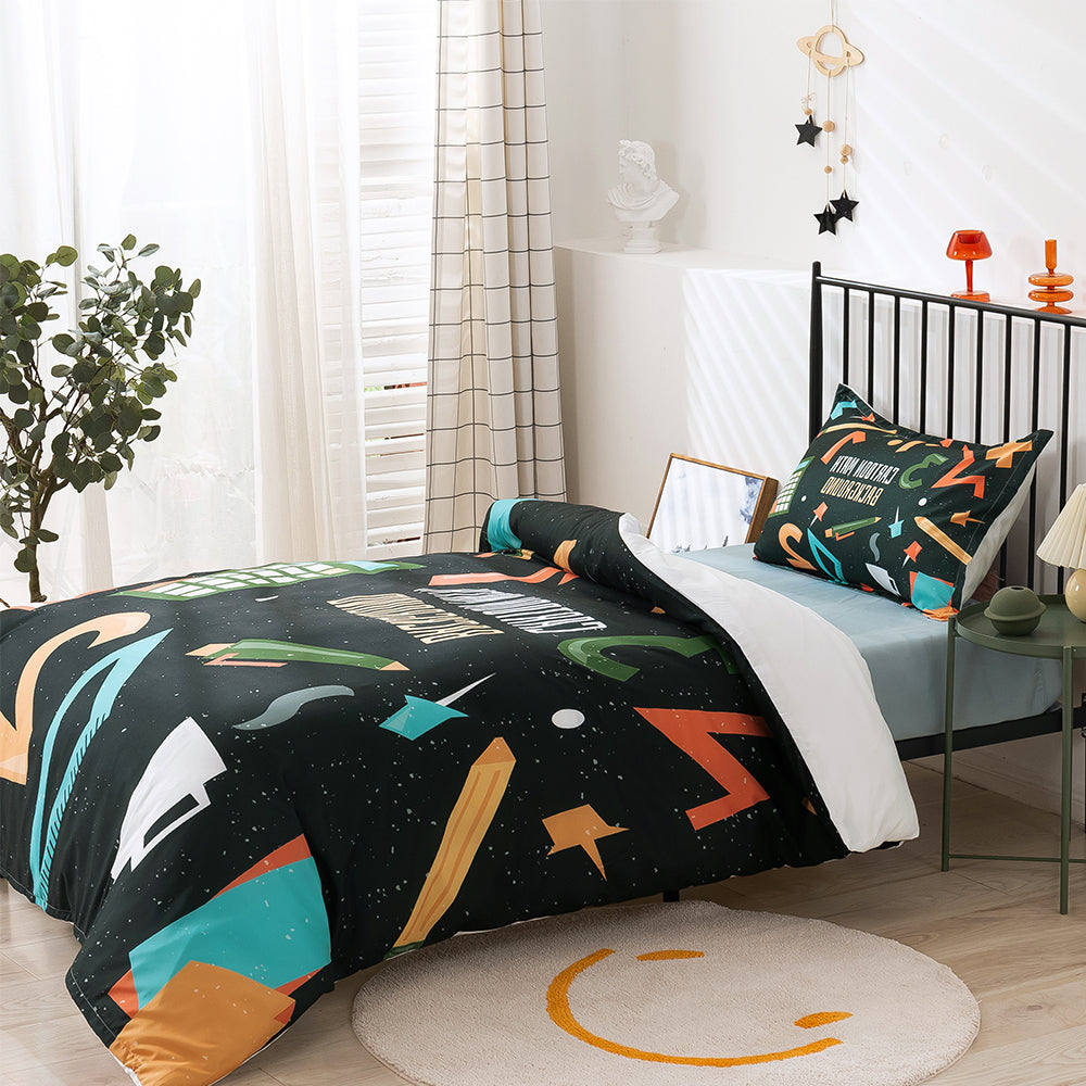 3D Cartoon Math Quilt Cover Set Bedding Set Duvet Cover Pillowcases 271