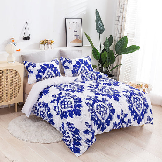 3D Blue Geometric Pattern Quilt Cover Set Bedding Set Duvet Cover Pillowcases 429