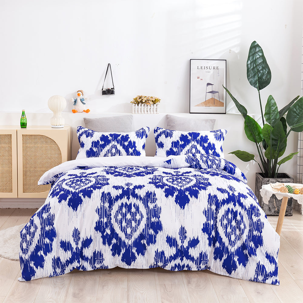 3D Blue Geometric Pattern Quilt Cover Set Bedding Set Duvet Cover Pillowcases 429