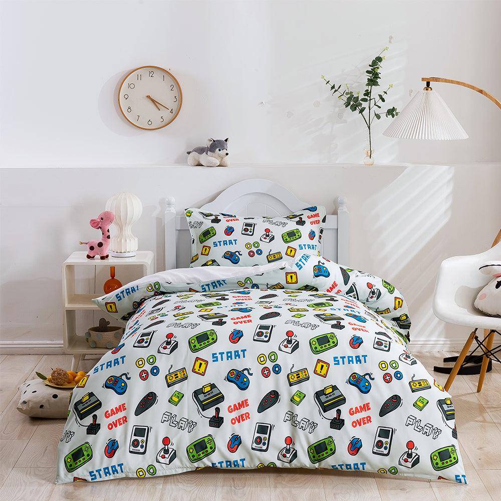 3D Cartoon Color Game Pattern Quilt Cover Set Bedding Set Duvet Cover Pillowcases 230