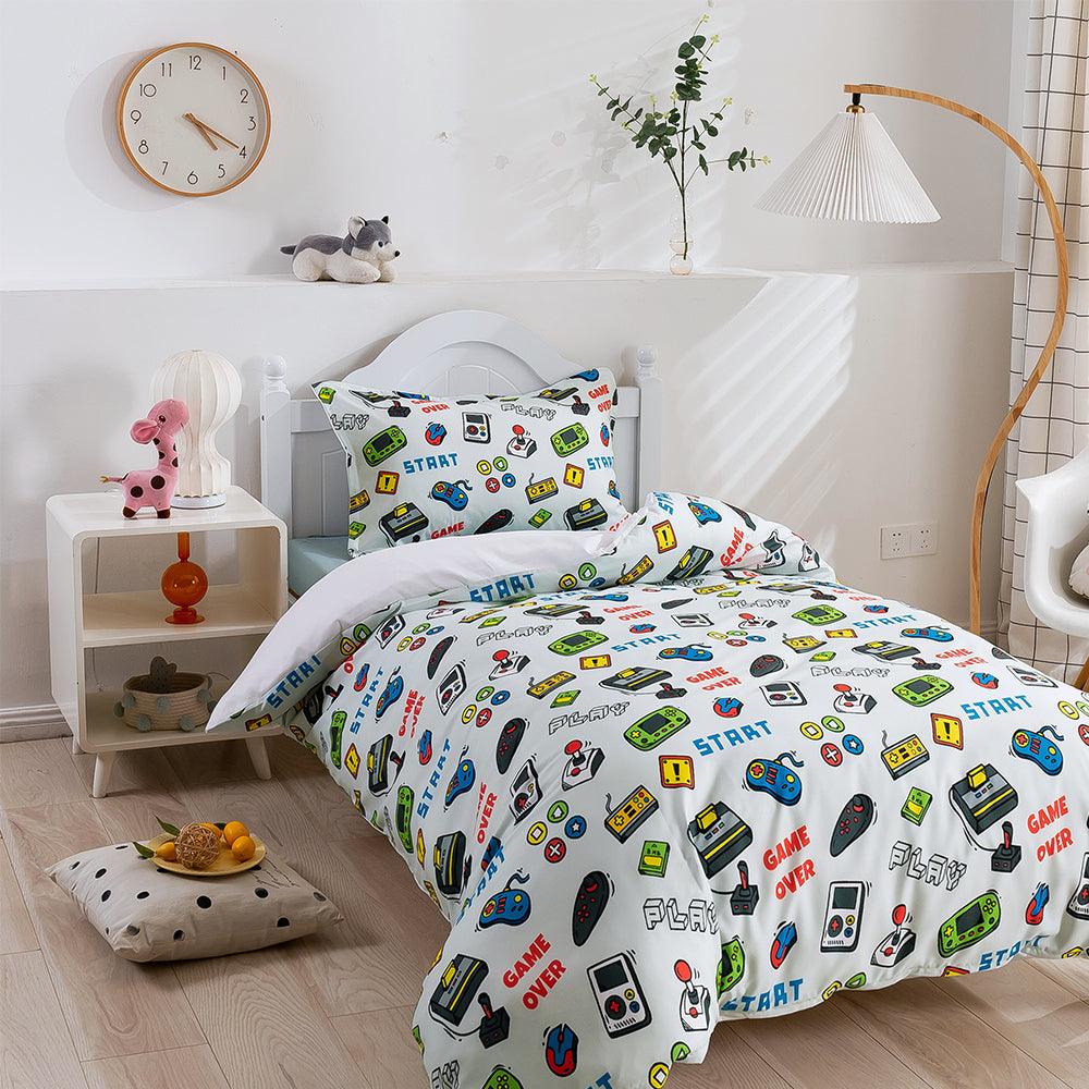3D Cartoon Color Game Pattern Quilt Cover Set Bedding Set Duvet Cover Pillowcases 230