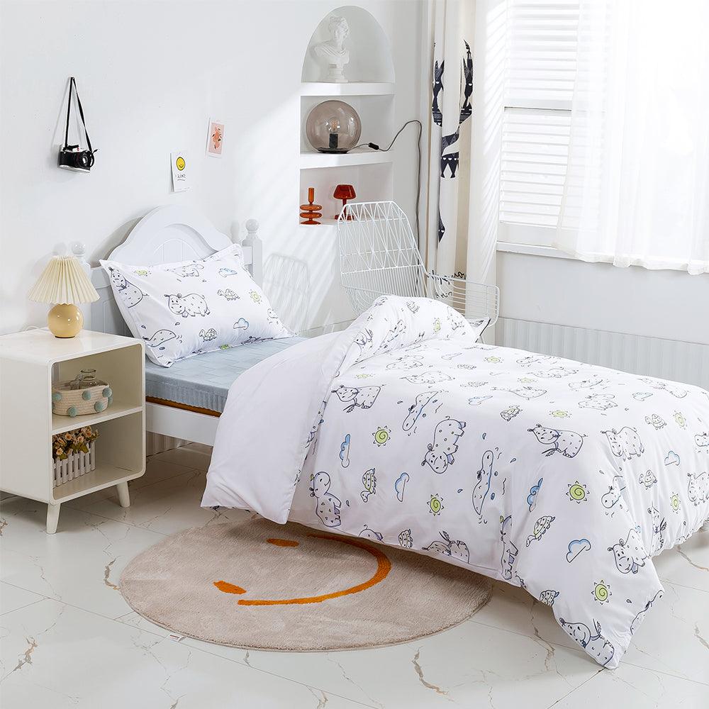 3D Cartoon Animal Hippopotamus Tortoise Quilt Cover Set Bedding Set Duvet Cover Pillowcases 464