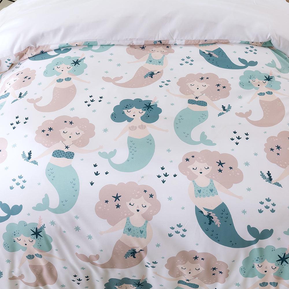 3D Cartoon Mermaid Pattern Quilt Cover Set Bedding Set Duvet Cover Pillowcases 246