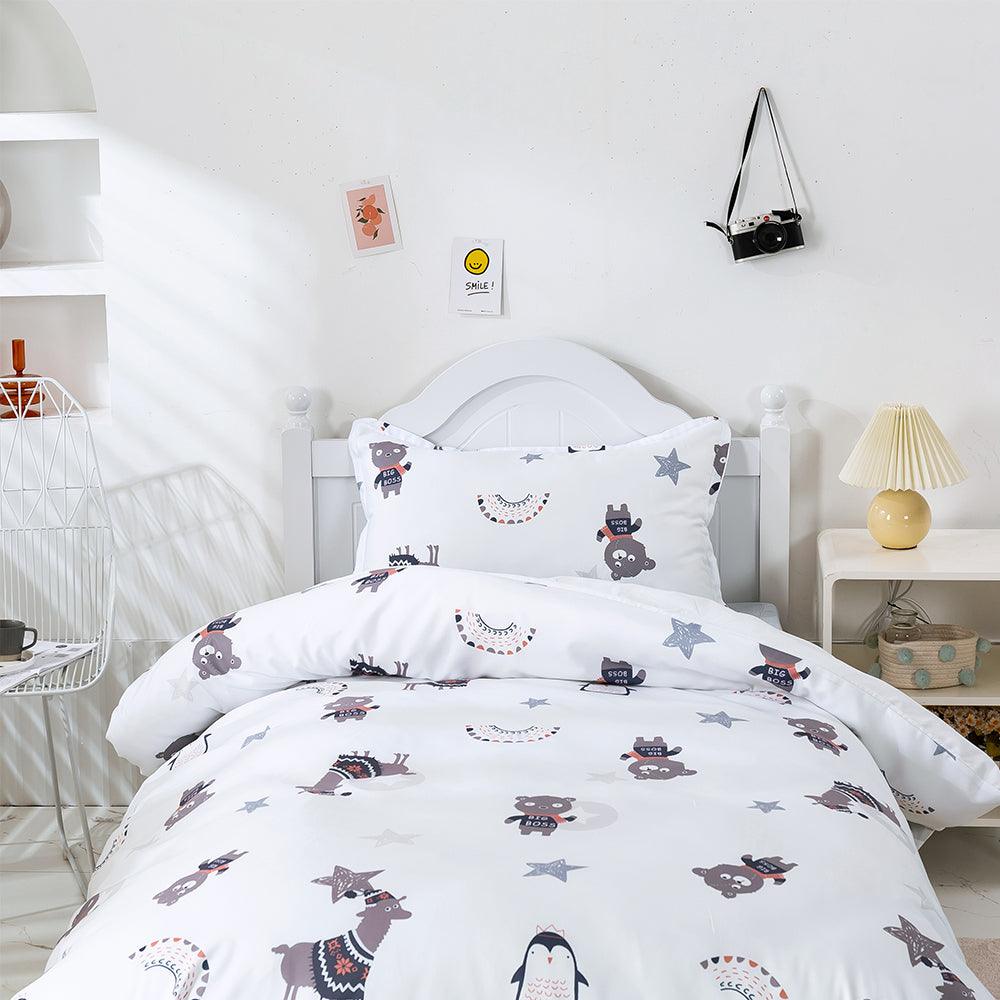 3D Cartoon Animal Alpaca Penguin Quilt Cover Set Bedding Set Duvet Cover Pillowcases 468