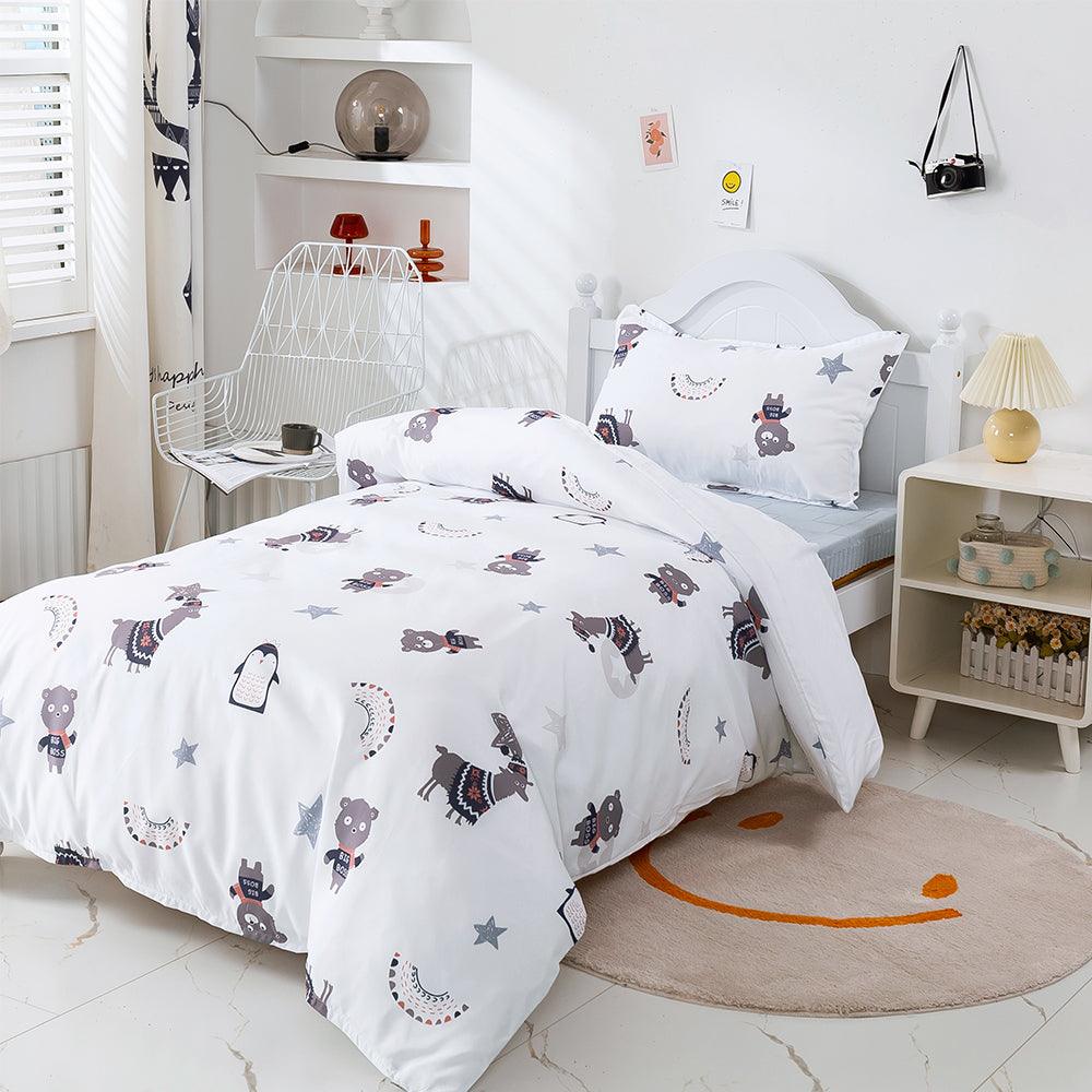 3D Cartoon Animal Alpaca Penguin Quilt Cover Set Bedding Set Duvet Cover Pillowcases 468