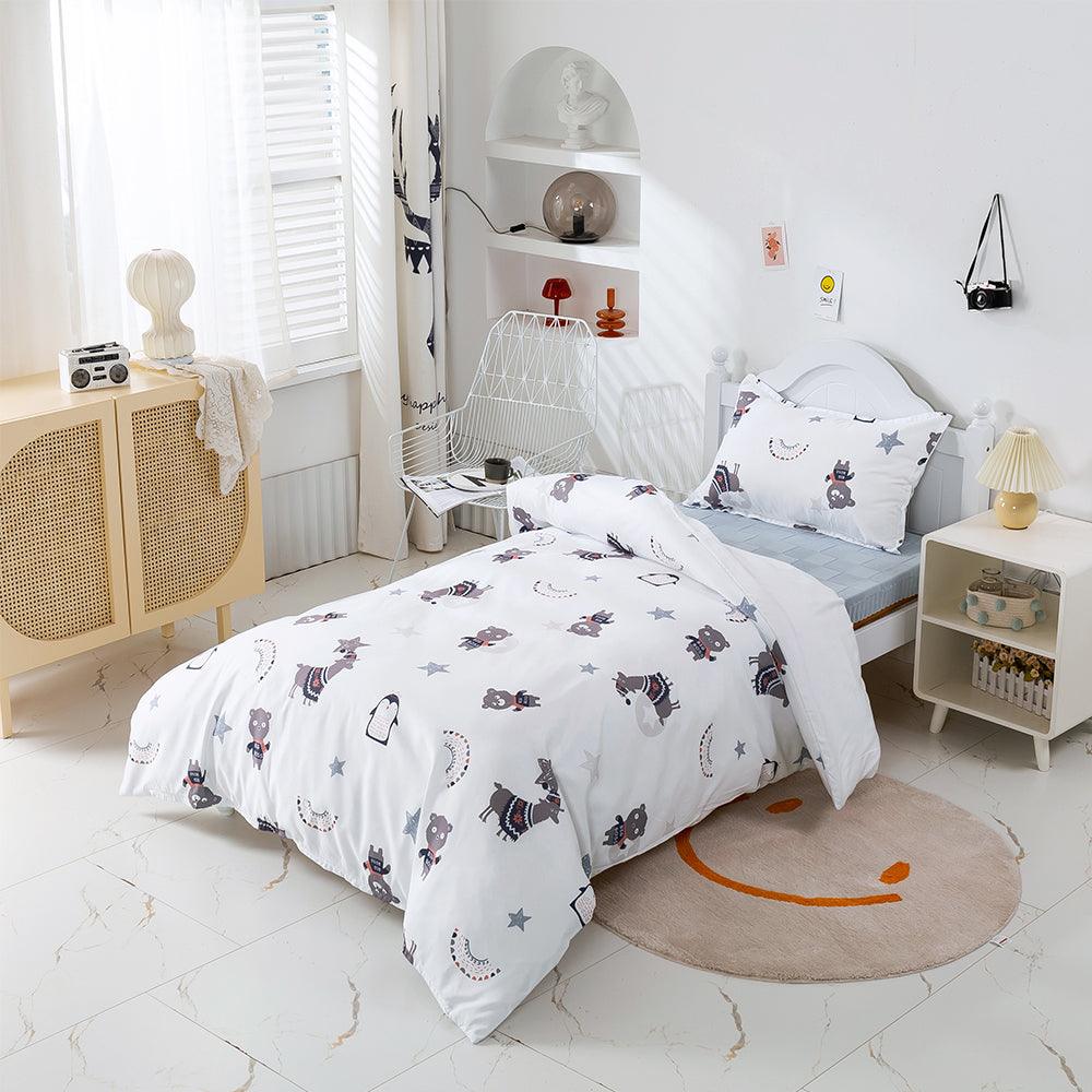 3D Cartoon Animal Alpaca Penguin Quilt Cover Set Bedding Set Duvet Cover Pillowcases 468