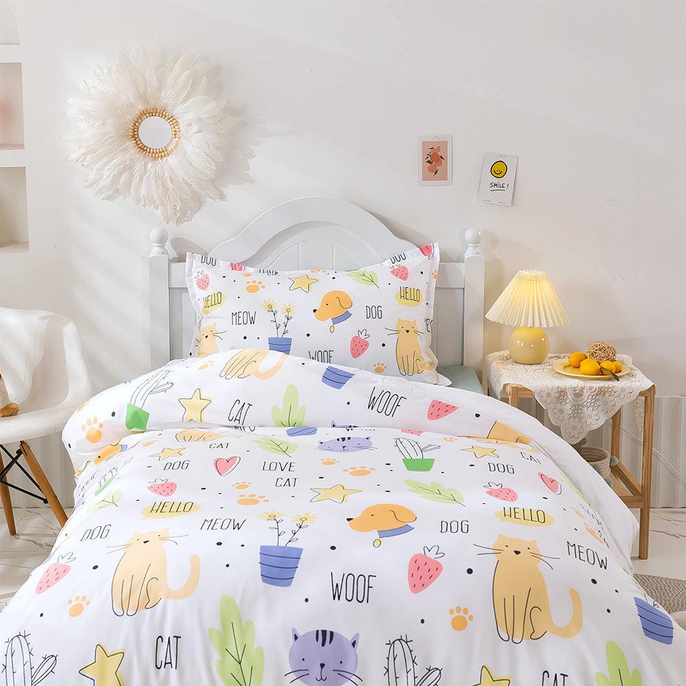 3D Cartoon Color Animal Quilt Cover Set Bedding Set Duvet Cover Pillowcases 240