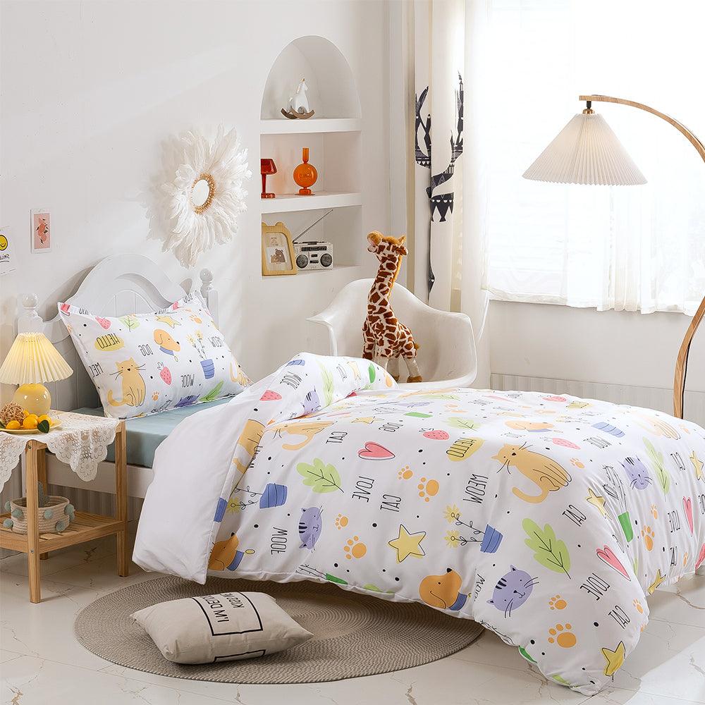 3D Cartoon Color Animal Quilt Cover Set Bedding Set Duvet Cover Pillowcases 240