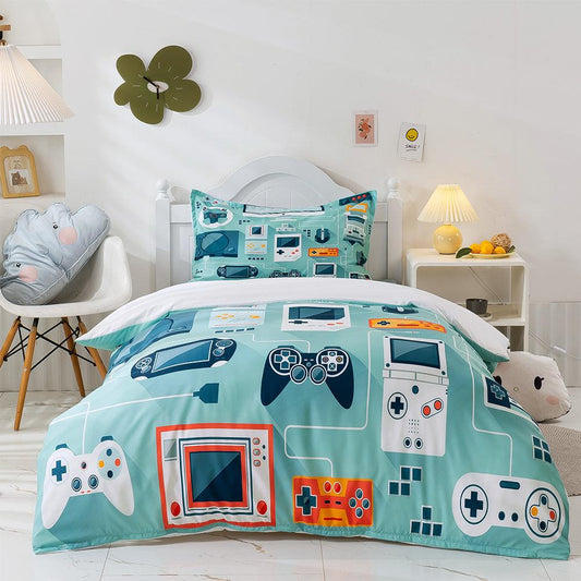 3D Cartoon Game Console Quilt Cover Set Bedding Set Duvet Cover Pillowcases 254