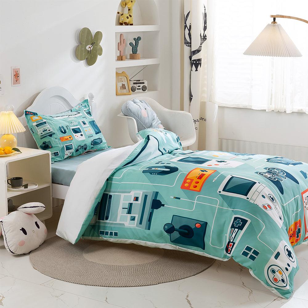 3D Cartoon Game Console Quilt Cover Set Bedding Set Duvet Cover Pillowcases 254