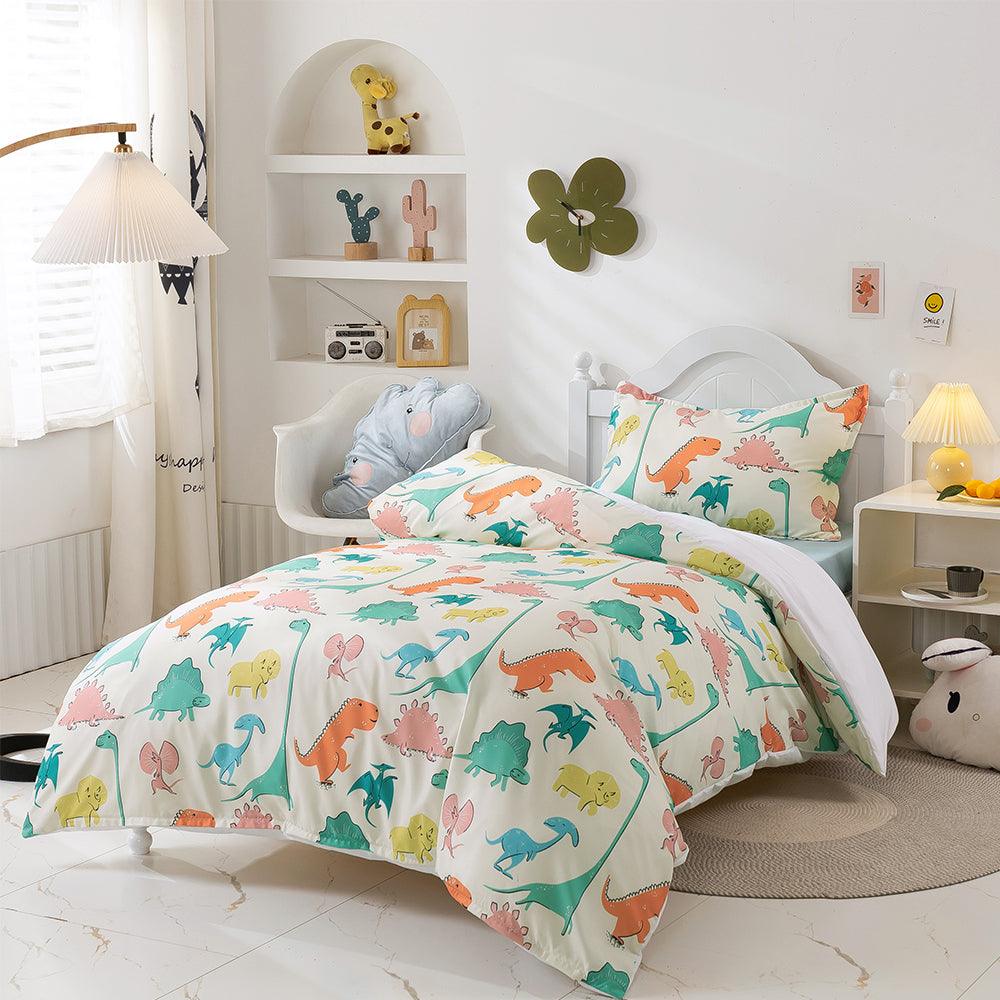 3D Cartoon Animal Color Dinosaur Quilt Cover Set Bedding Set Duvet Cover Pillowcases 255