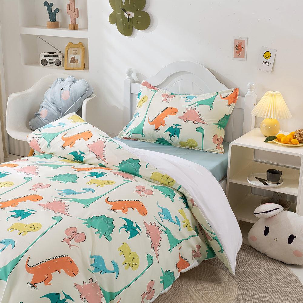 3D Cartoon Animal Color Dinosaur Quilt Cover Set Bedding Set Duvet Cover Pillowcases 255