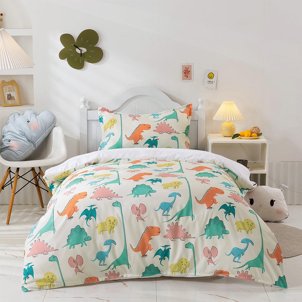 3D Cartoon Animal Color Dinosaur Quilt Cover Set Bedding Set Duvet Cover Pillowcases 255