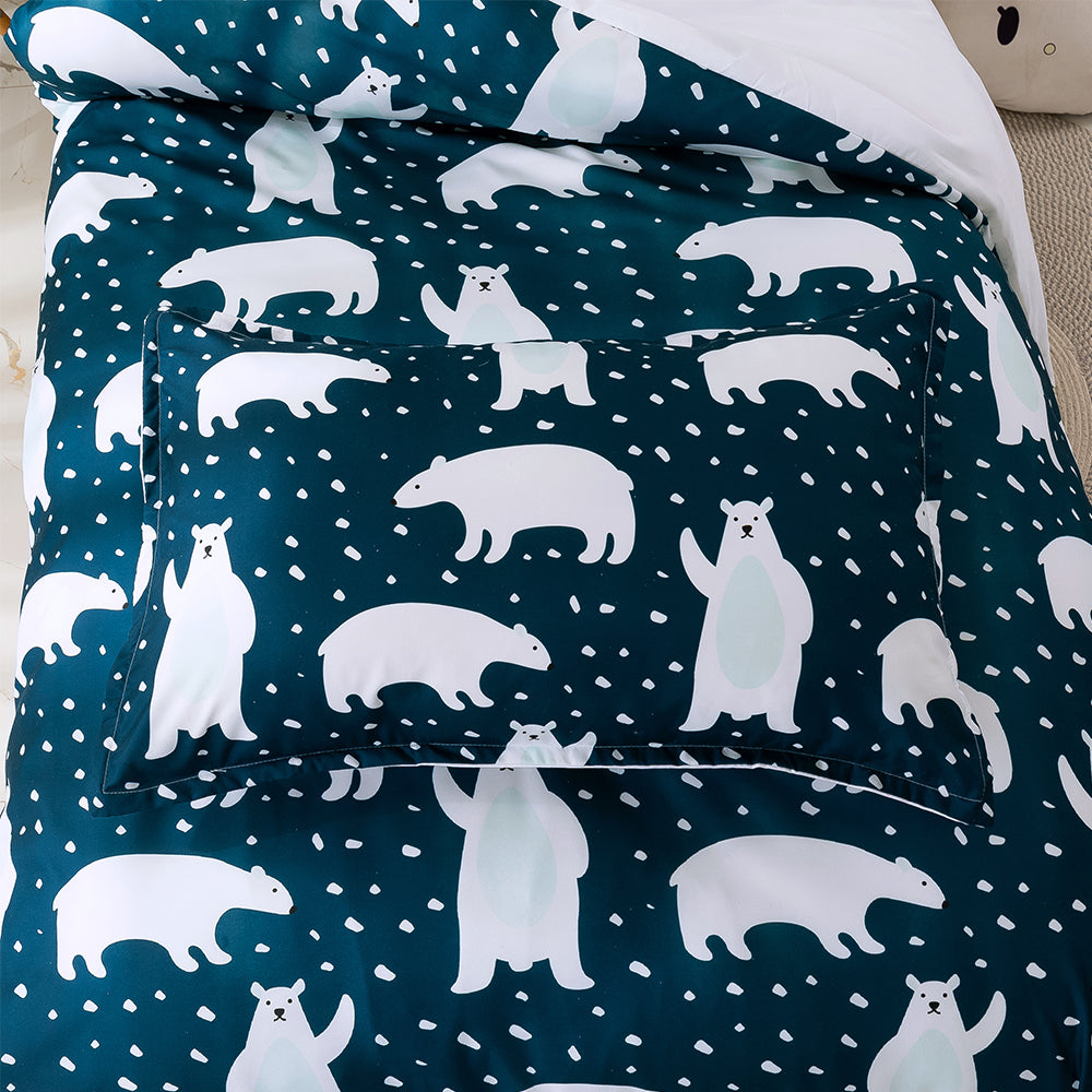 3D Bear Cartoon Pattern Quilt Cover Set Bedding Set Duvet Cover Pillowcases 77