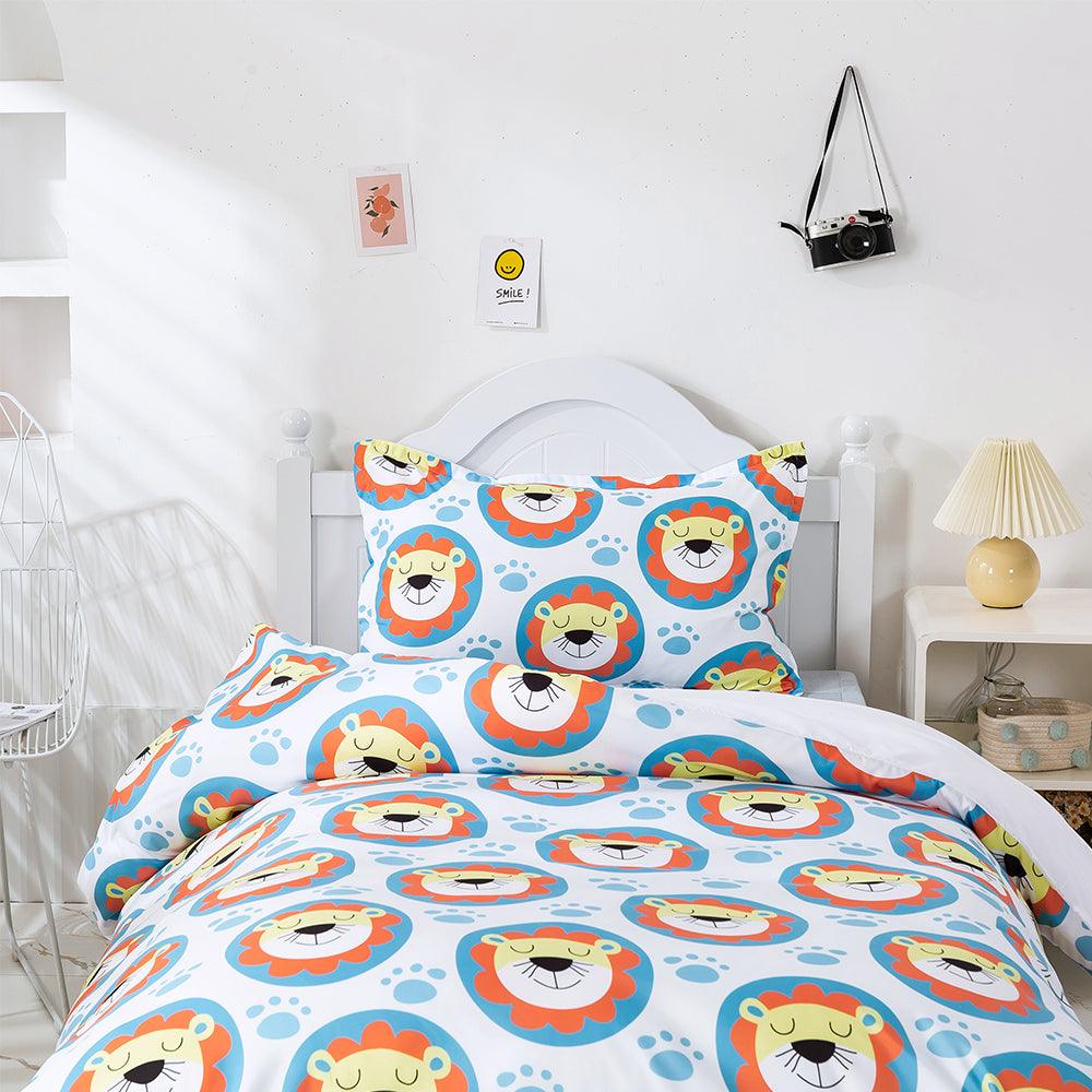 3D Cartoon Animal Lion Quilt Cover Set Bedding Set Duvet Cover Pillowcases 478