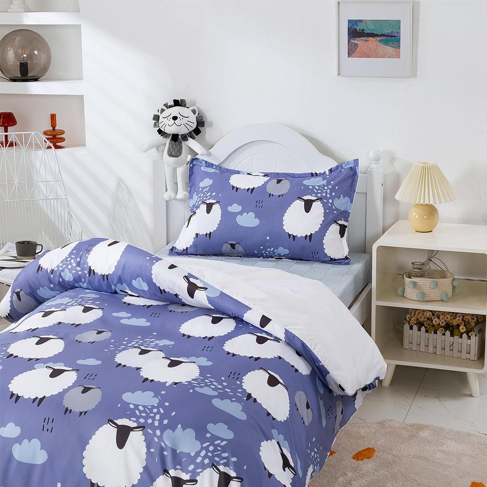 3D Cartoon Animal Sheep Quilt Cover Set Bedding Set Duvet Cover Pillowcases 474