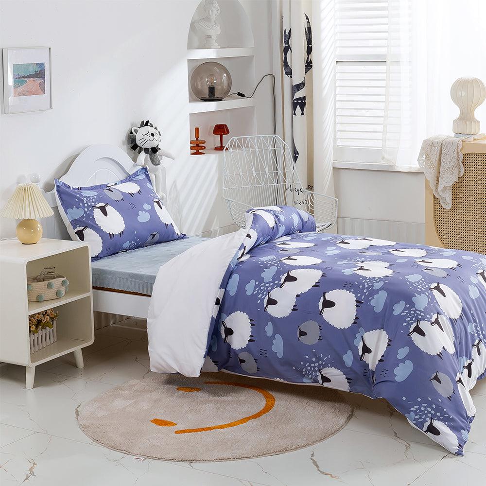 3D Cartoon Animal Sheep Quilt Cover Set Bedding Set Duvet Cover Pillowcases 474