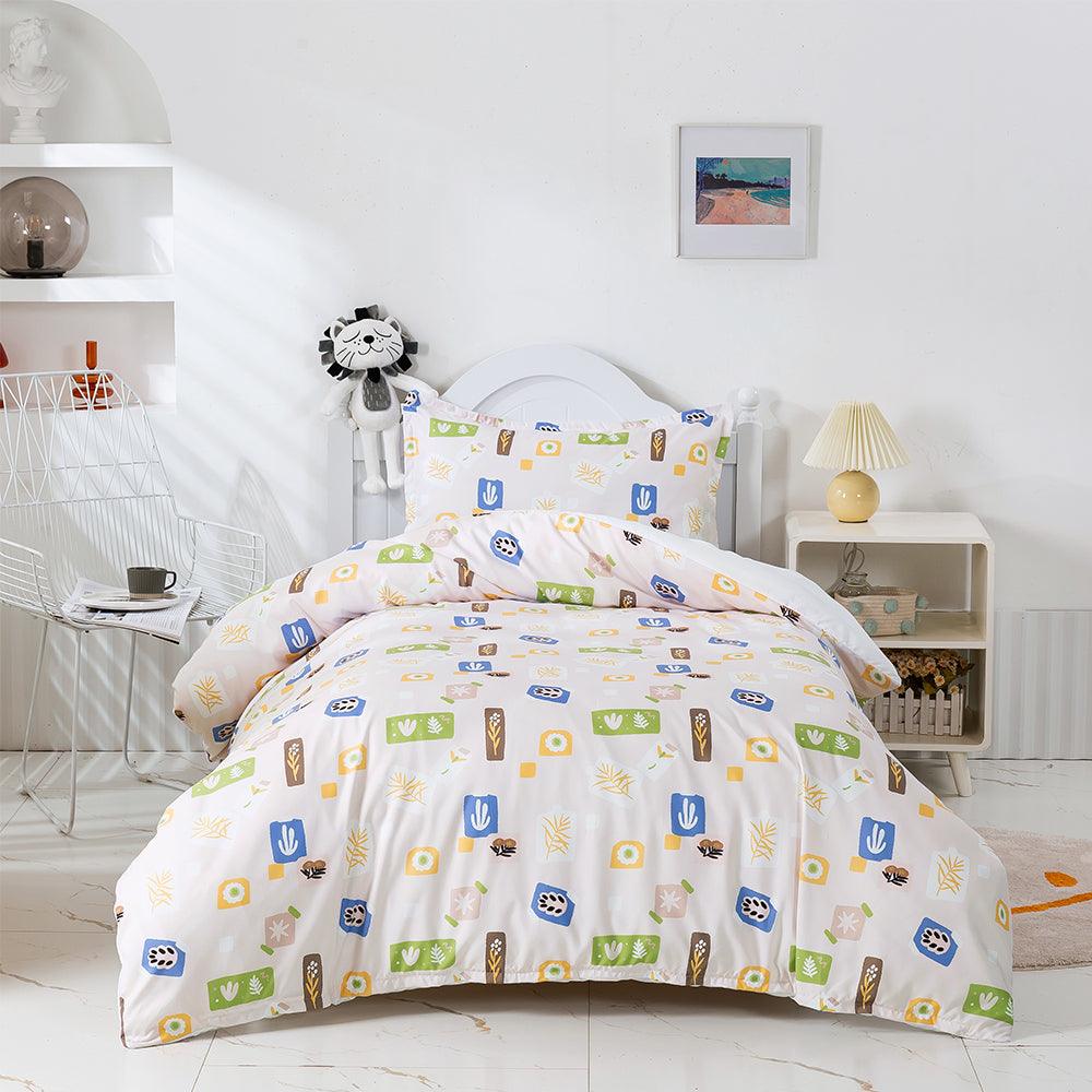 3D Abstract Color Leaf Floral Quilt Cover Set Bedding Set Duvet Cover Pillowcases 483