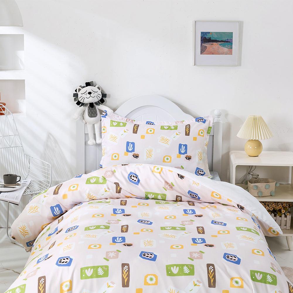 3D Abstract Color Leaf Floral Quilt Cover Set Bedding Set Duvet Cover Pillowcases 483