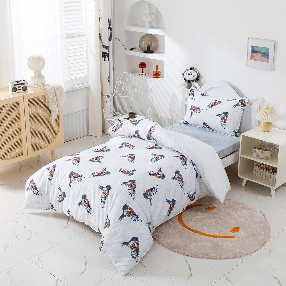 3D Cartoon Animal Rabbit Kids Quilt Cover Set Bedding Set Duvet Cover Pillowcases 484