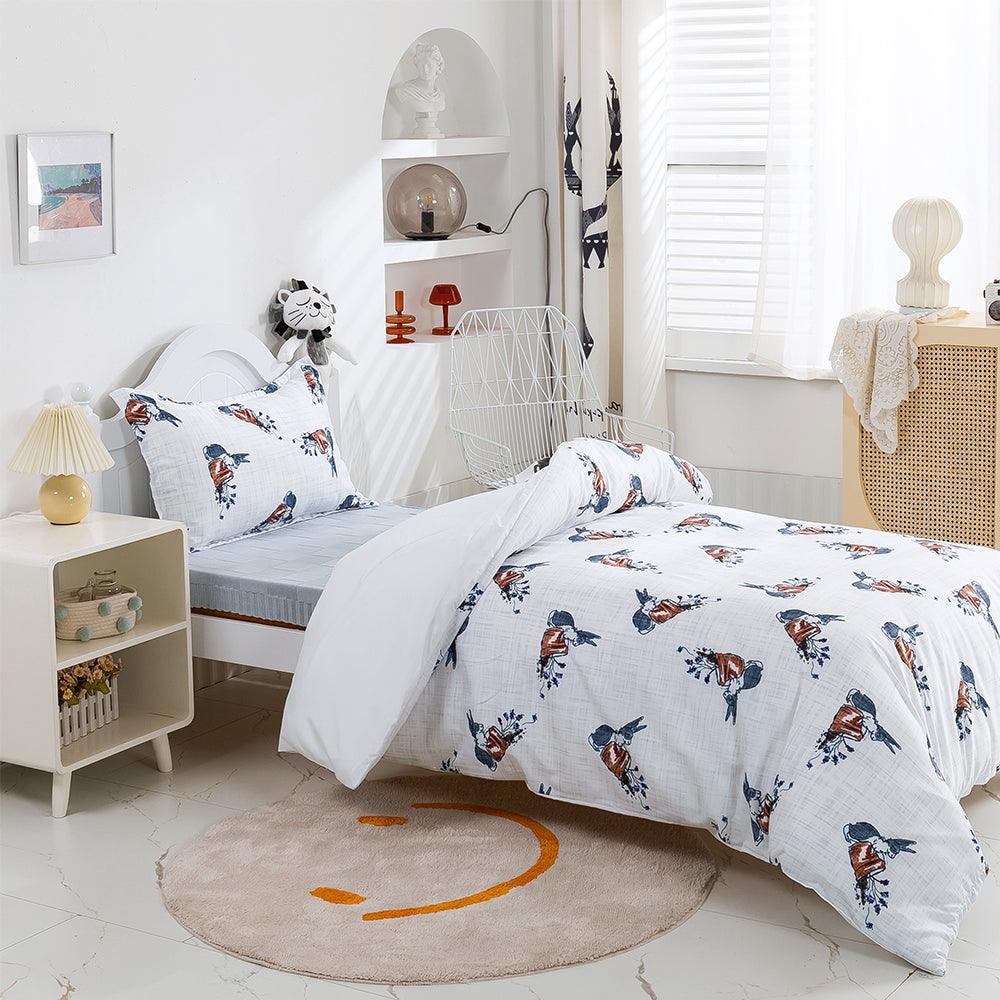 3D Cartoon Animal Rabbit Kids Quilt Cover Set Bedding Set Duvet Cover Pillowcases 484