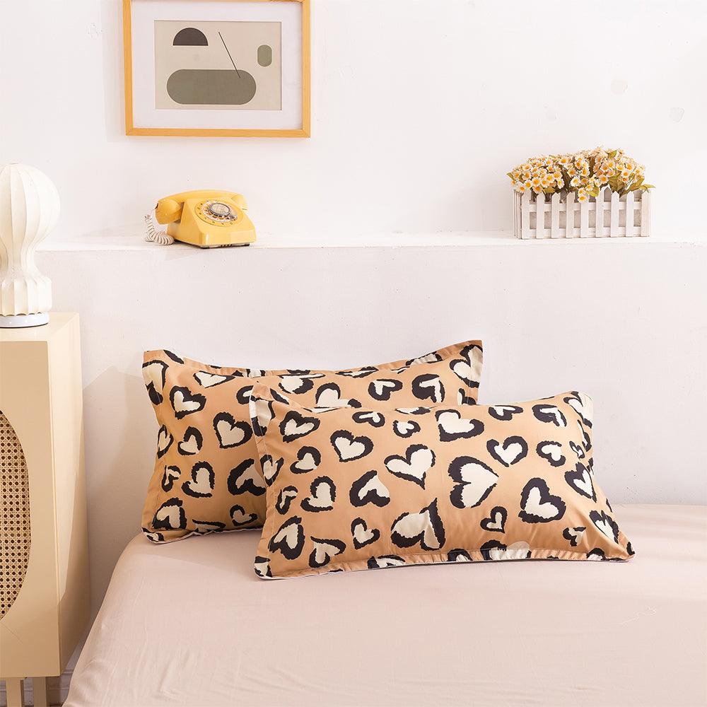 3D Brown Heart Pattern Quilt Cover Set Bedding Set Duvet Cover Pillowcases 23