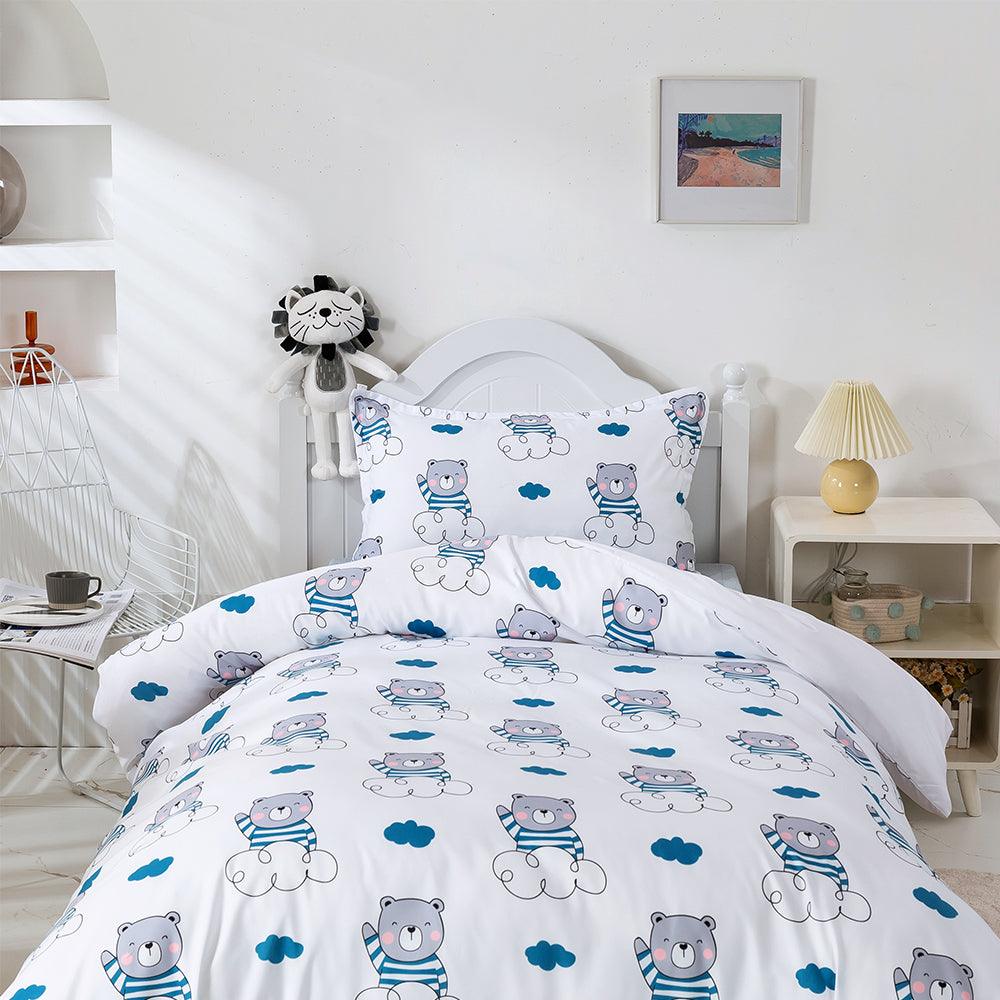3D Cartoon Animal Bear Cloud Quilt Cover Set Bedding Set Duvet Cover Pillowcases 488