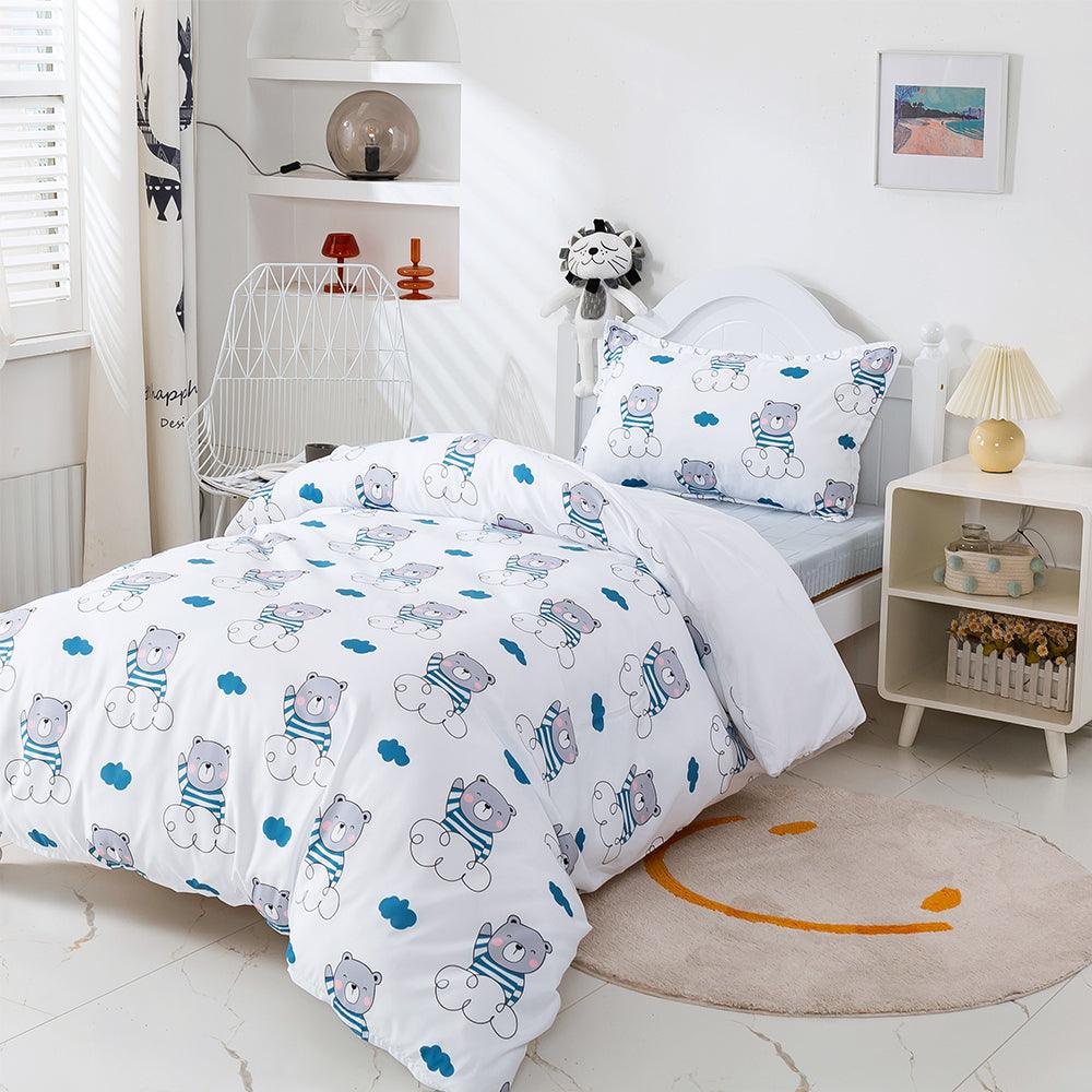 3D Cartoon Animal Bear Cloud Quilt Cover Set Bedding Set Duvet Cover Pillowcases 488