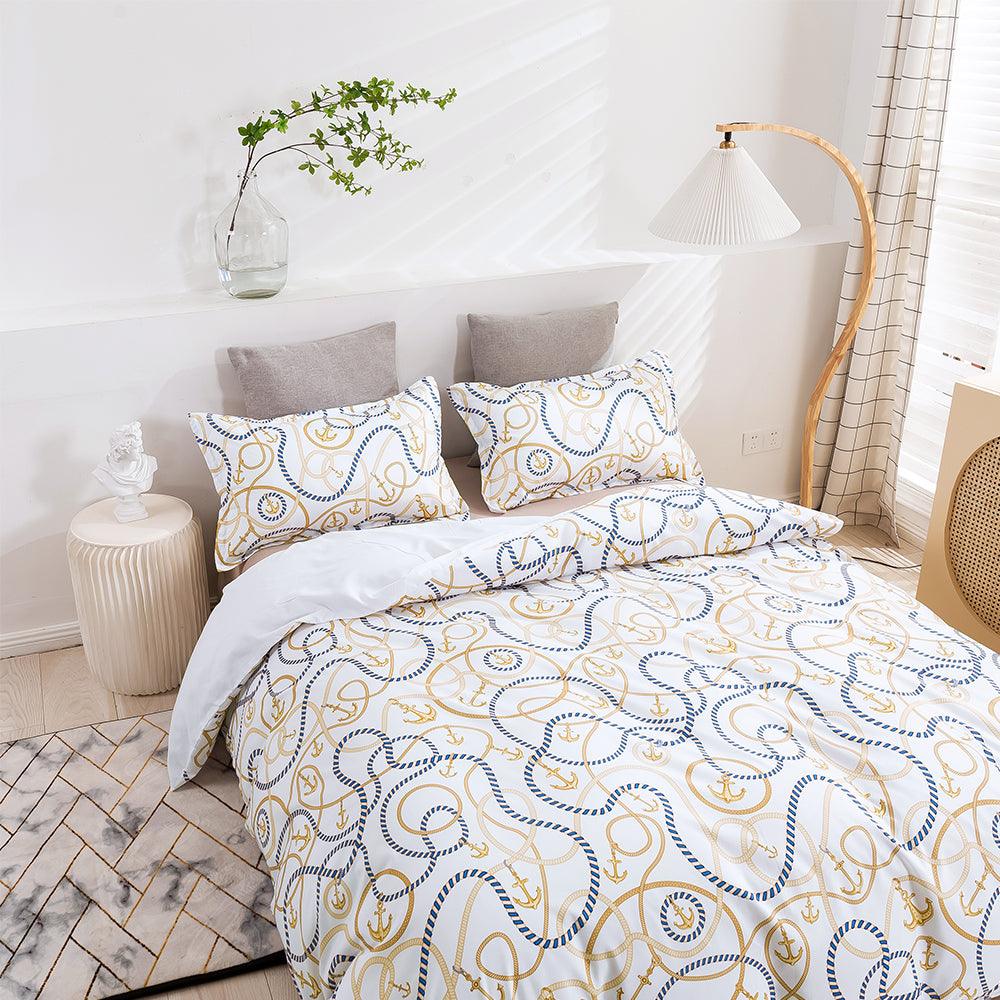 3D Abstract Geometric Line Quilt Cover Set Bedding Set Duvet Cover Pillowcases 438