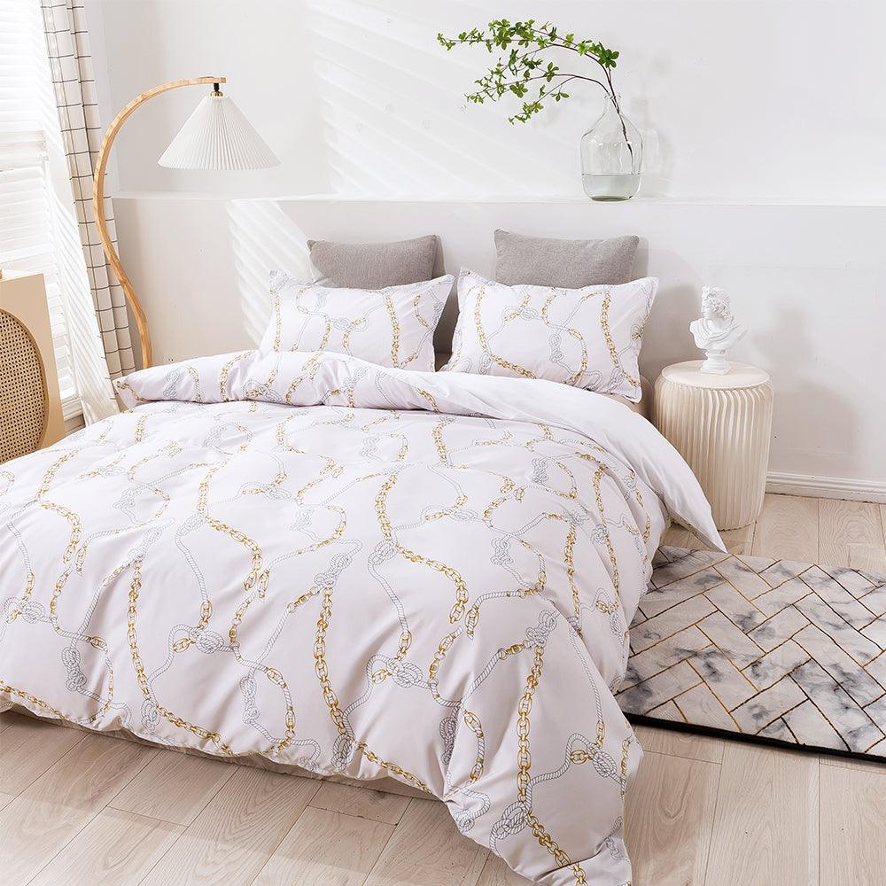 3D Abstract Geometric Line Quilt Cover Set Bedding Set Duvet Cover Pillowcases 440