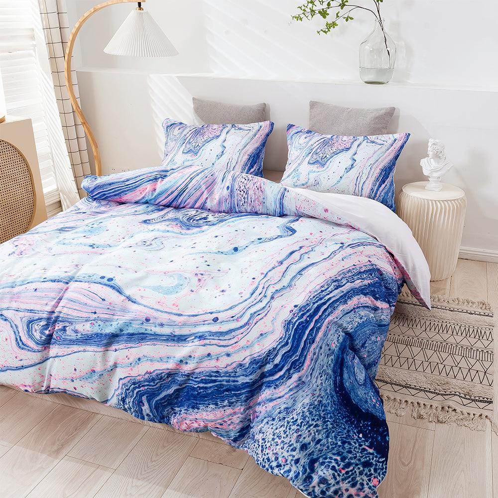 3D Abstract Marble Texture Quilt Cover Set Bedding Set Duvet Cover Pillowcases 441