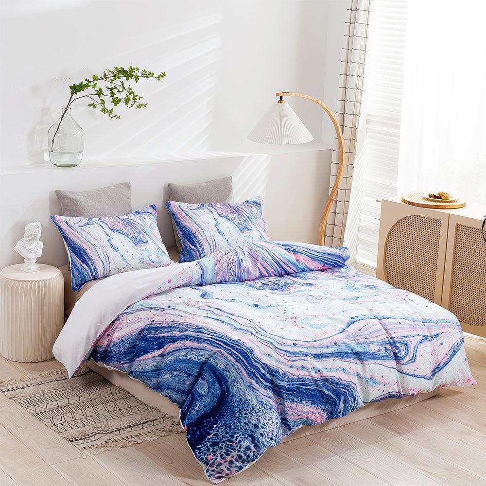 3D Abstract Marble Texture Quilt Cover Set Bedding Set Duvet Cover Pillowcases 441