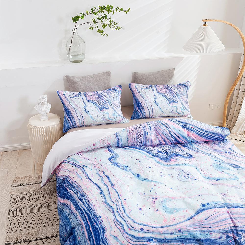 3D Abstract Marble Texture Quilt Cover Set Bedding Set Duvet Cover Pillowcases 441