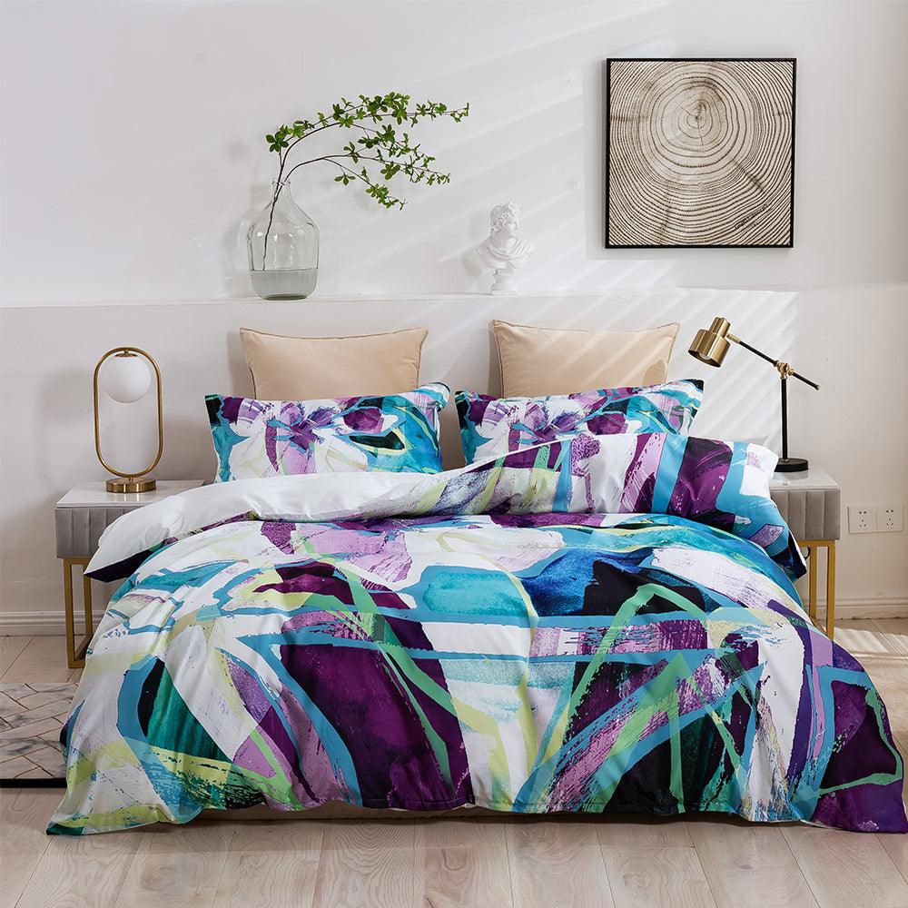 3D Abstract Color Pattern Quilt Cover Set Bedding Set Duvet Cover Pillowcases 447