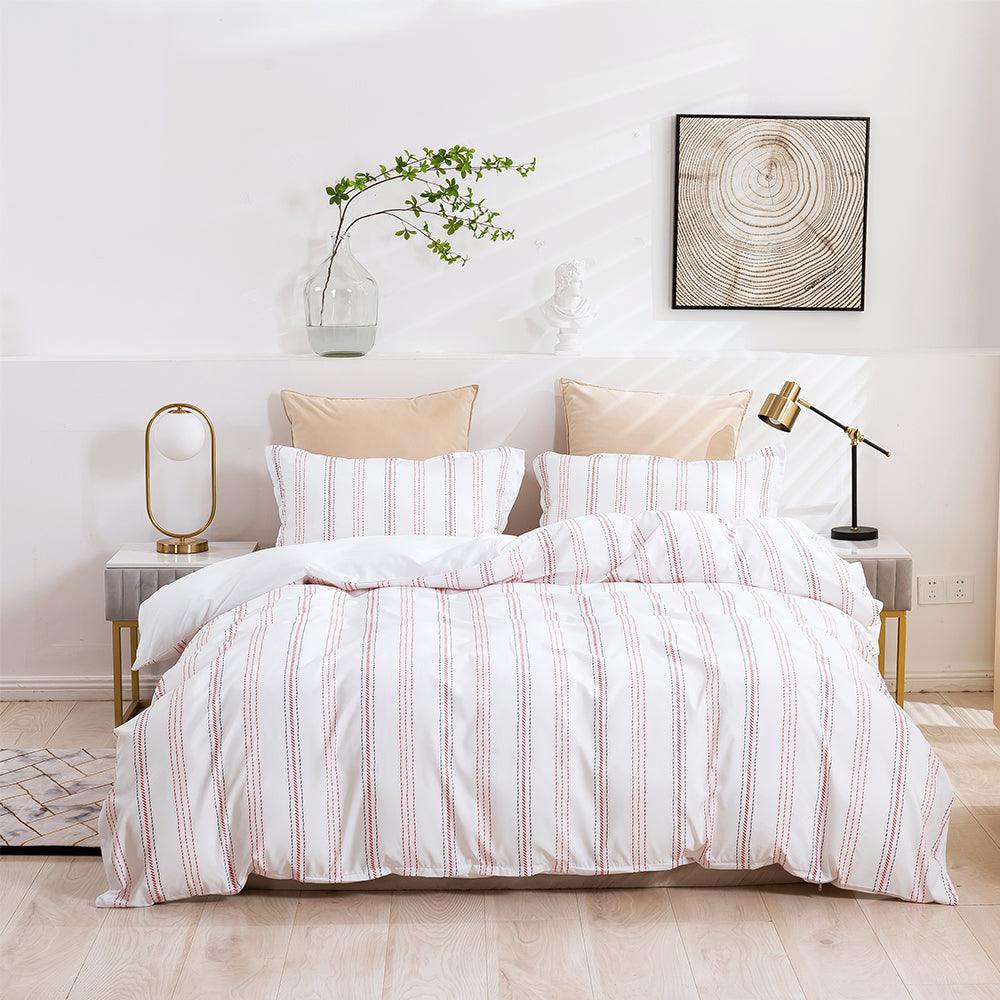 3D Abstract Geometric Line Quilt Cover Set Bedding Set Duvet Cover Pillowcases 448