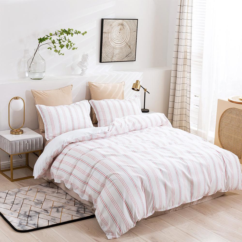 3D Abstract Geometric Line Quilt Cover Set Bedding Set Duvet Cover Pillowcases 448