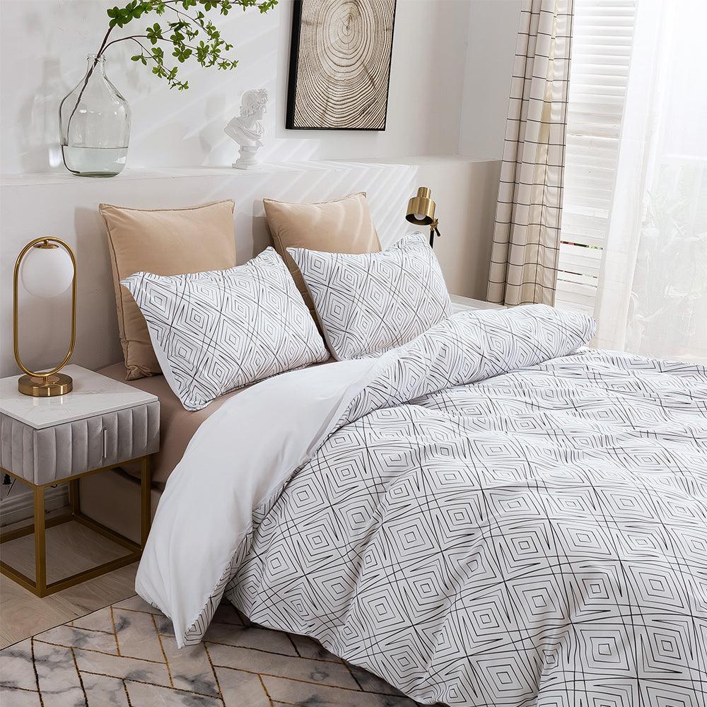 3D Abstract Geometric Pattern Quilt Cover Set Bedding Set Duvet Cover Pillowcases 449