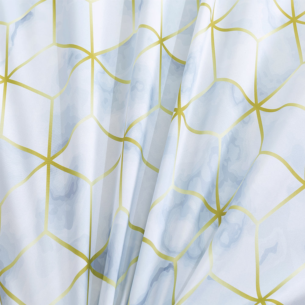 3D Blue Marble Watercolor Golden Lines Pattern Quilt Cover Set Bedding Set Duvet Cover Pillowcases 309