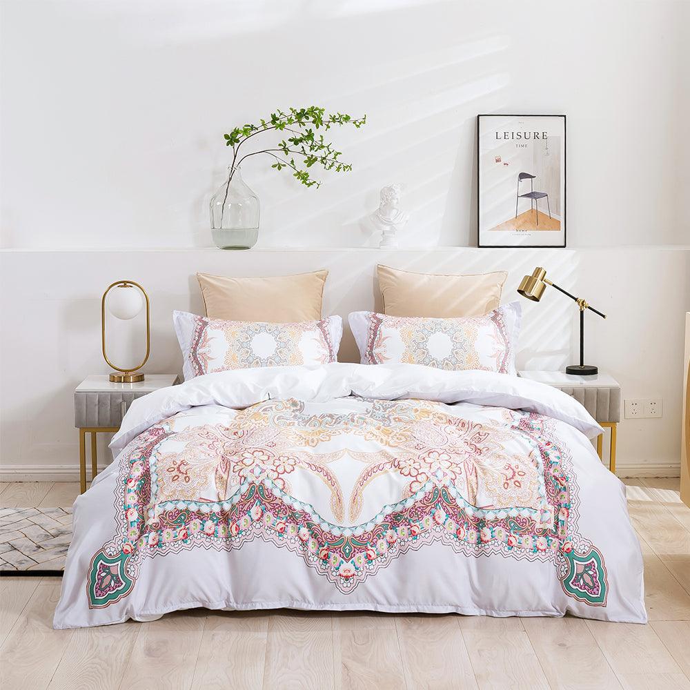 3D Abstract Color Floral Quilt Cover Set Bedding Set Duvet Cover Pillowcases 451