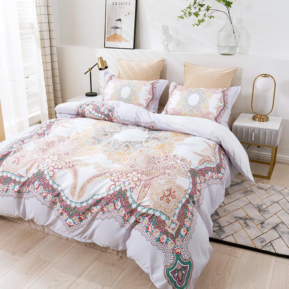 3D Abstract Color Floral Quilt Cover Set Bedding Set Duvet Cover Pillowcases 451