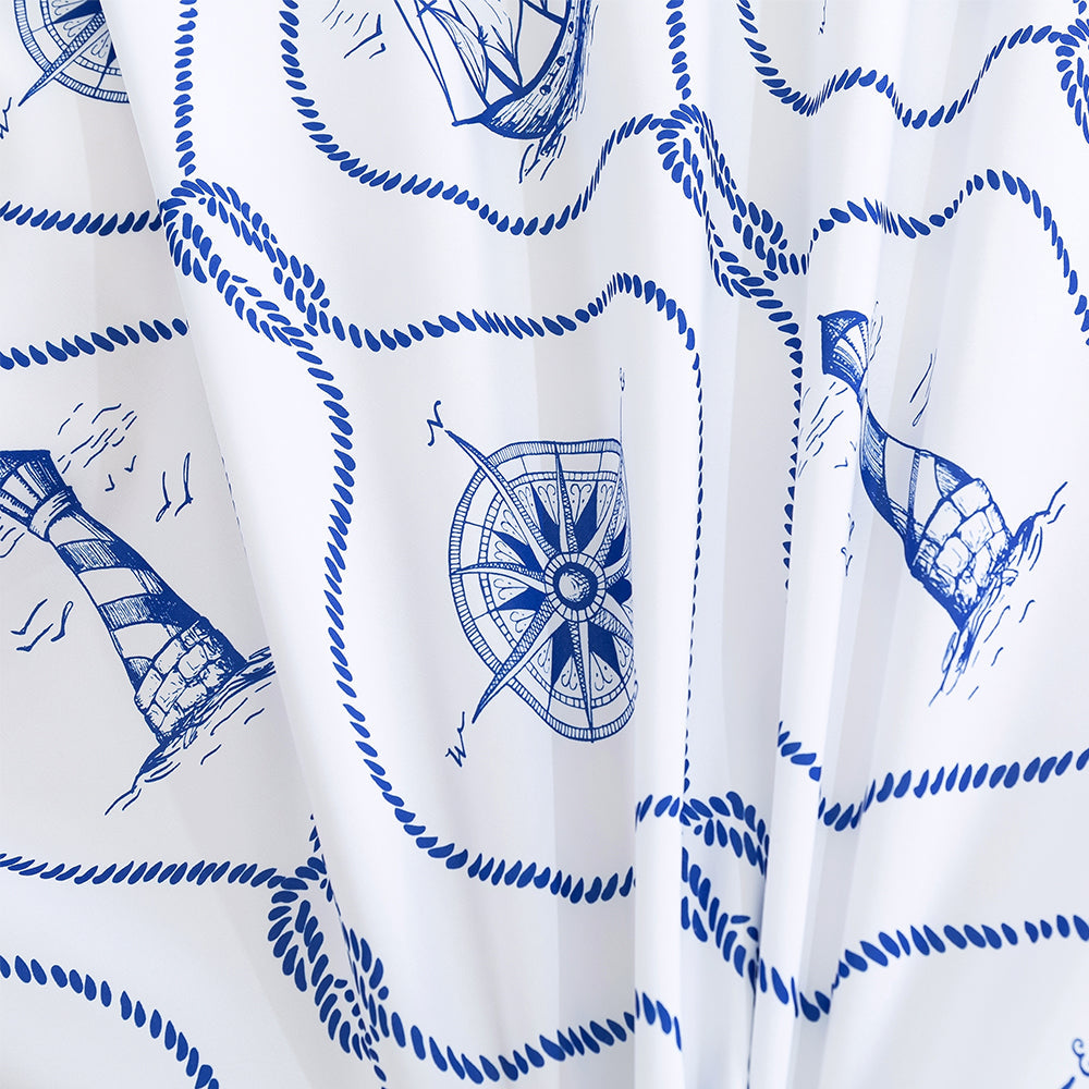 3D Boat Rudder Lighthouse Pattern Blue Quilt Cover Set Bedding Set Duvet Cover Pillowcases 278