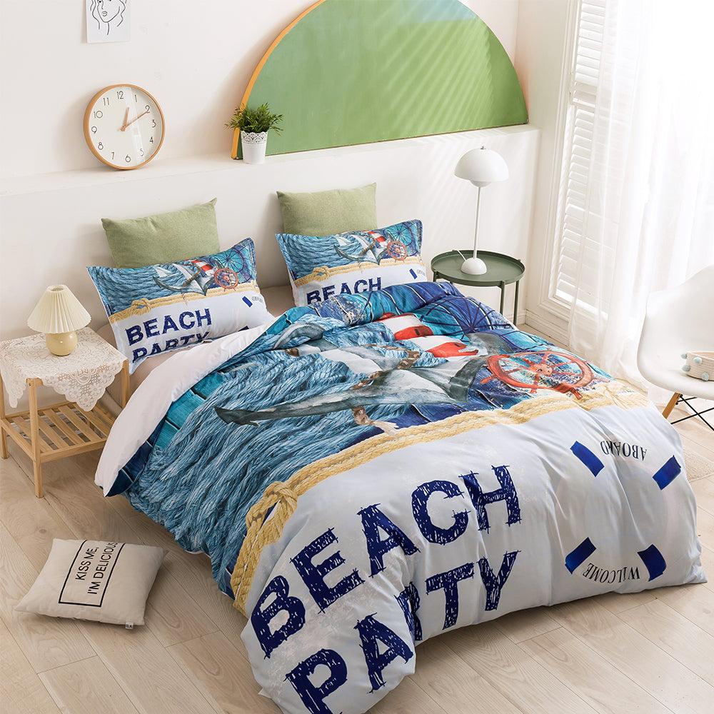 3D Beach Lighthouse Landscape Quilt Cover Set Bedding Set Duvet Cover Pillowcases 317