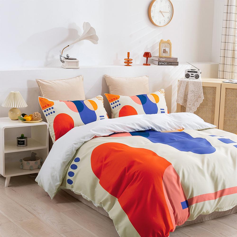 3D Abstract Color Geometry Quilt Cover Set Bedding Set Duvet Cover Pillowcases 261