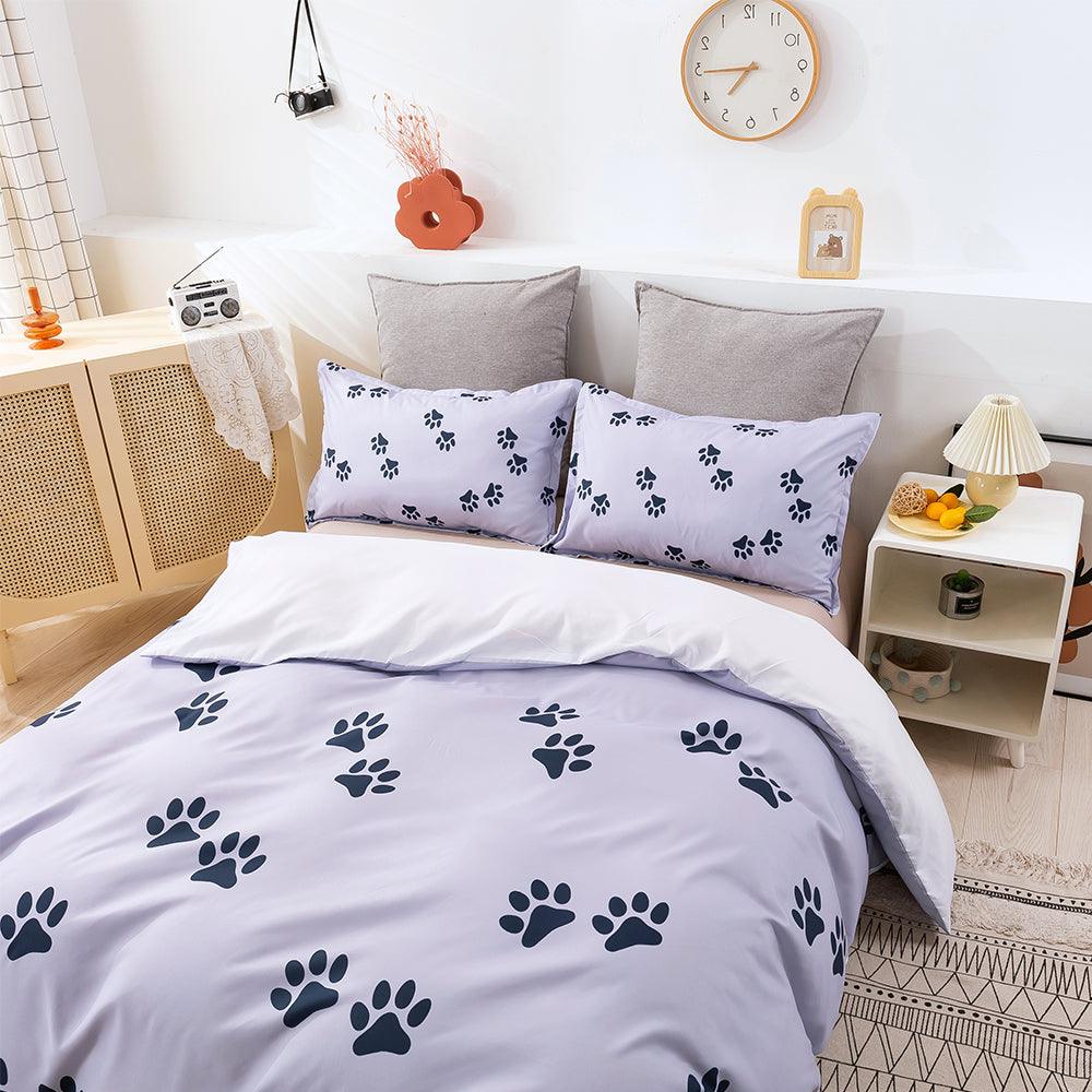 3D Animal Footprint Quilt Cover Set Bedding Set Duvet Cover Pillowcases 273