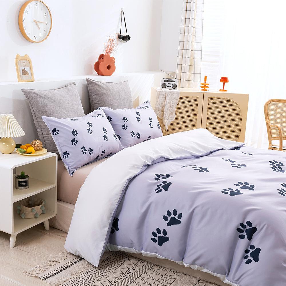 3D Animal Footprint Quilt Cover Set Bedding Set Duvet Cover Pillowcases 273