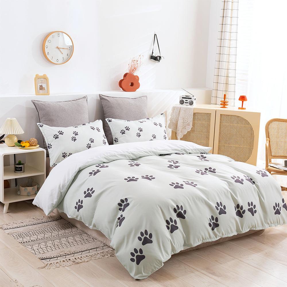 3D Animal Footprint Quilt Cover Set Bedding Set Duvet Cover Pillowcases 274