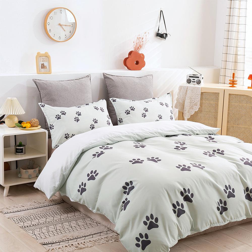 3D Animal Footprint Quilt Cover Set Bedding Set Duvet Cover Pillowcases 274